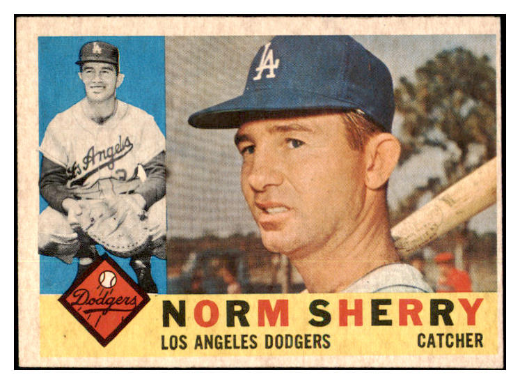 1960 Topps Baseball #529 Norm Sherry Dodgers EX-MT 453954