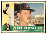 1960 Topps Baseball #542 Ken Hamlin A's VG-EX 454028