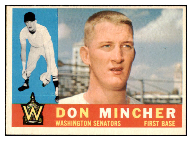 1960 Topps Baseball #548 Don Mincher Senators NR-MT 454063
