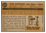 1960 Topps Baseball #549 John Buzhardt Phillies VG-EX 454071