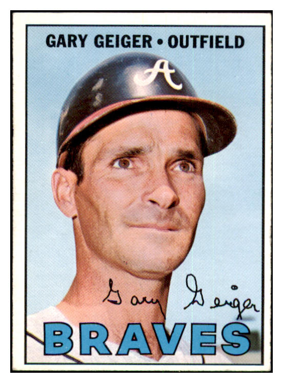 1967 Topps Baseball #566 Gary Geiger Braves EX-MT 454288