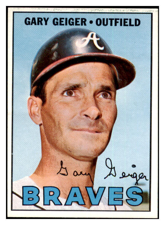 1967 Topps Baseball #566 Gary Geiger Braves NR-MT 454291