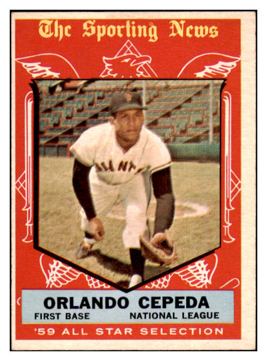 1959 Topps Baseball #553 Orlando Cepeda A.S. Giants EX 454442