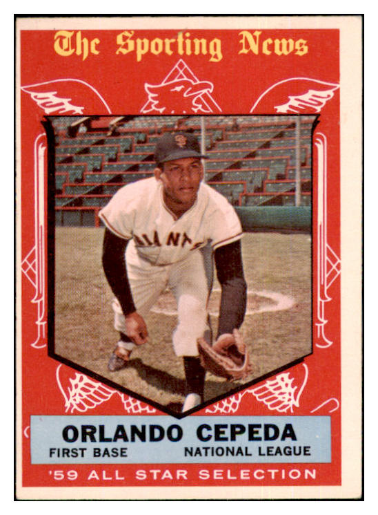 1959 Topps Baseball #553 Orlando Cepeda A.S. Giants EX 454443