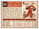 1959 Topps Baseball #513 Tommy Carroll A's EX-MT 454449