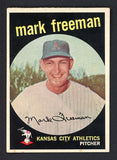 1959 Topps Baseball #532 Mark Freeman A's EX 454483