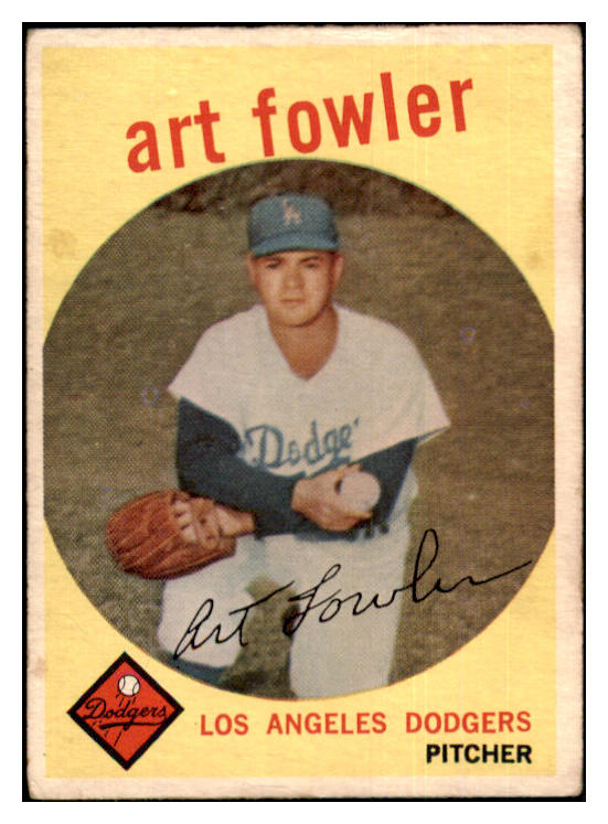 1959 Topps Baseball #508 Art Fowler Dodgers VG-EX 454494