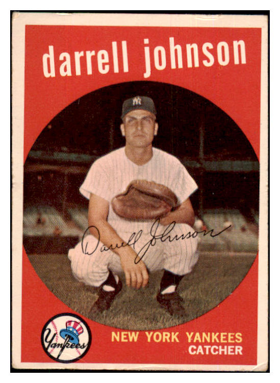 1959 Topps Baseball #533 Darrell Johnson Yankees VG-EX 454503