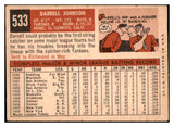 1959 Topps Baseball #533 Darrell Johnson Yankees VG-EX 454503