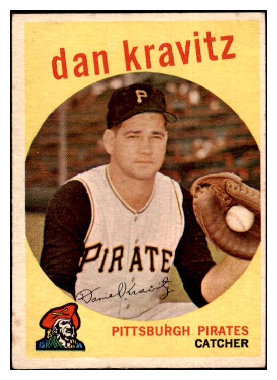 1959 Topps Baseball #536 Danny Kravitz Pirates VG-EX 454505