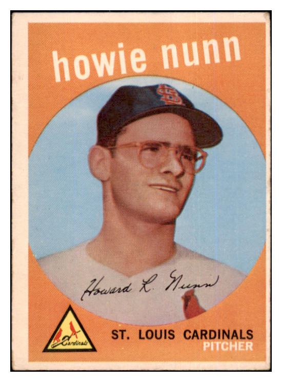 1959 Topps Baseball #549 Howie Nunn Cardinals VG-EX 454522