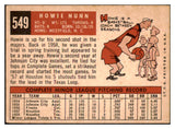 1959 Topps Baseball #549 Howie Nunn Cardinals VG-EX 454522