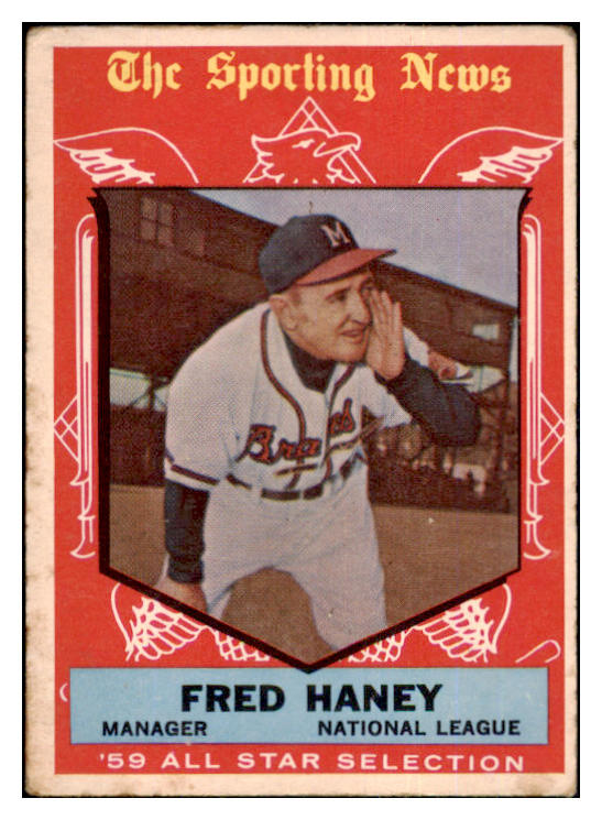 1959 Topps Baseball #551 Fred Haney A.S. Braves VG 454526