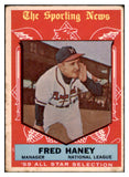 1959 Topps Baseball #551 Fred Haney A.S. Braves VG 454526