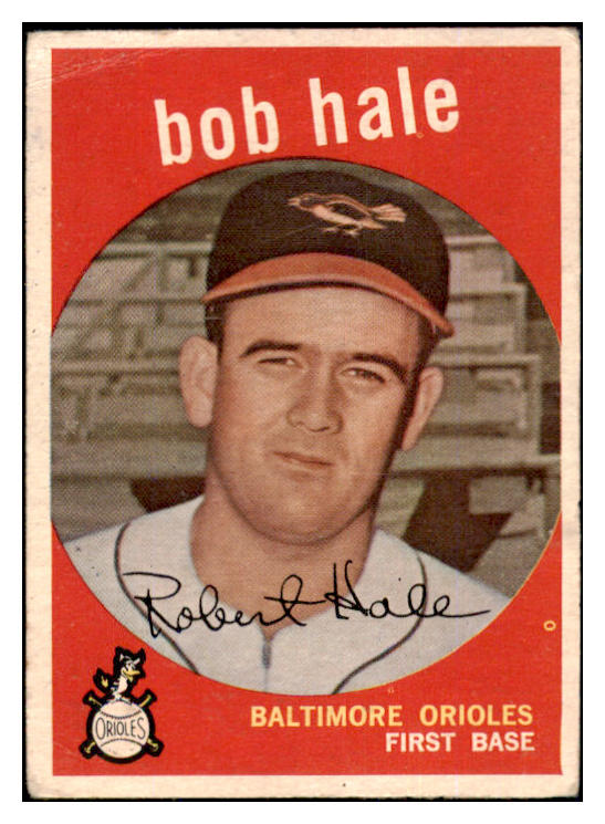 1959 Topps Baseball #507 Bob Hale Orioles VG 454528