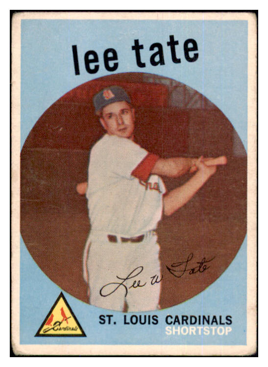 1959 Topps Baseball #544 Lee Tate Cardinals GD-VG 454537