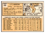 1963 Topps Baseball #499 J.C. Martin White Sox VG-EX 454554