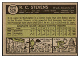 1961 Topps Baseball #526 R.C. Stevens Senators EX-MT 454571