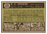1961 Topps Baseball #526 R.C. Stevens Senators NR-MT 454573