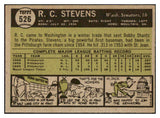 1961 Topps Baseball #526 R.C. Stevens Senators NR-MT 454574