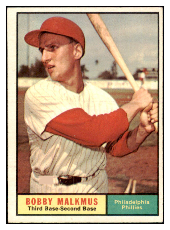 1961 Topps Baseball #530 Bobby Malkmus Phillies EX-MT 454593