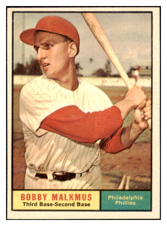 1961 Topps Baseball #530 Bobby Malkmus Phillies EX-MT 454594