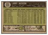 1961 Topps Baseball #535 Larry Jackson Cardinals NR-MT 454615