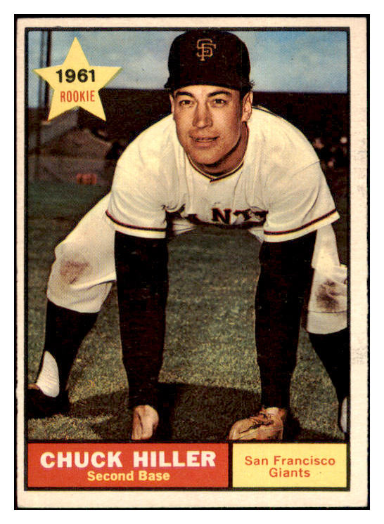 1961 Topps Baseball #538 Chuck Hiller Giants EX-MT 454627