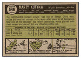 1961 Topps Baseball #546 Marty Kutyna Senators EX 454658