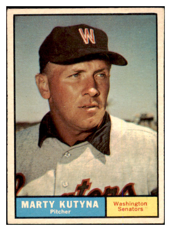 1961 Topps Baseball #546 Marty Kutyna Senators EX-MT 454659