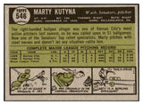1961 Topps Baseball #546 Marty Kutyna Senators NR-MT 454661