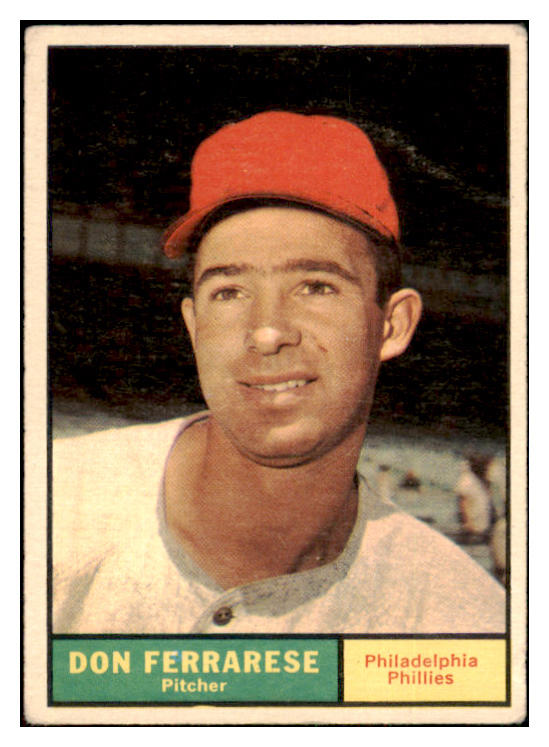 1961 Topps Baseball #558 Don Ferrarese Phillies VG 454707