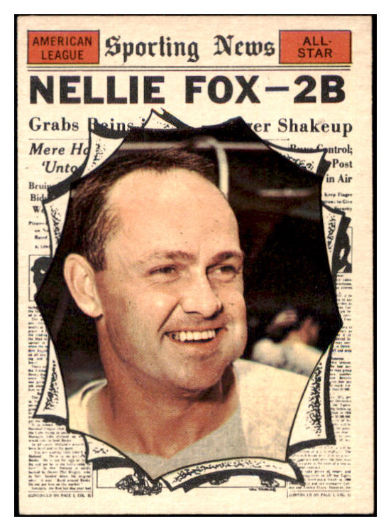 1961 Topps Baseball #570 Nellie Fox A.S. White Sox EX-MT 454759