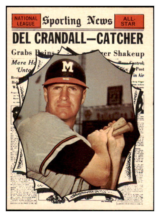 1961 Topps Baseball #583 Del Crandall A.S. Braves EX-MT 454775
