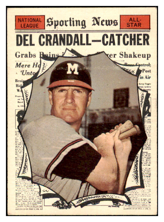 1961 Topps Baseball #583 Del Crandall A.S. Braves EX-MT 454776