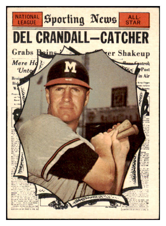 1961 Topps Baseball #583 Del Crandall A.S. Braves EX-MT 454777