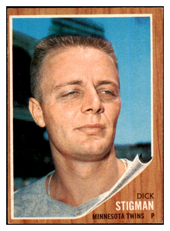 1962 Topps Baseball #532 Dick Stigman Twins EX 454865