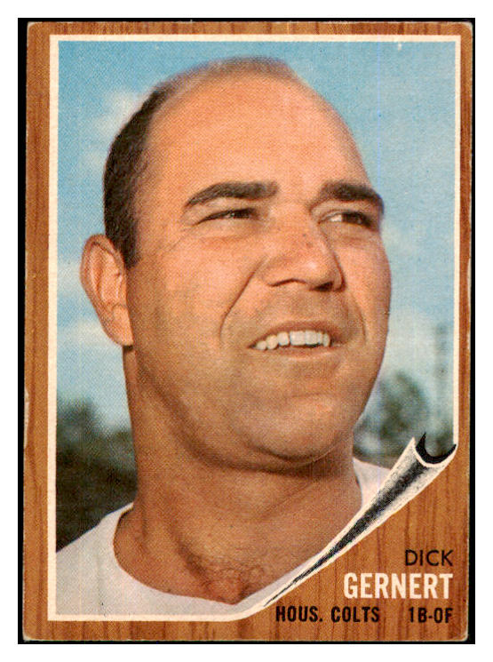 1962 Topps Baseball #536 Dick Gernert Colt .45s EX 454871