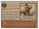 1962 Topps Baseball #542 Dave Philley Red Sox VG 454880