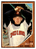 1962 Topps Baseball #543 Bob Allen Indians EX-MT 454881