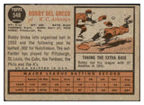 1962 Topps Baseball #548 Bobby Del Greco A's VG-EX 454888