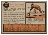 1962 Topps Baseball #557 Bob Anderson Cubs EX-MT 454898