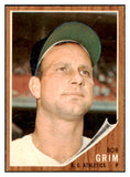 1962 Topps Baseball #564 Bob Grim A's EX 454911