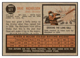 1962 Topps Baseball #577 Dave Nicholson Orioles EX-MT 454931