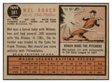 1962 Topps Baseball #581 Mel Roach Phillies NR-MT 454938