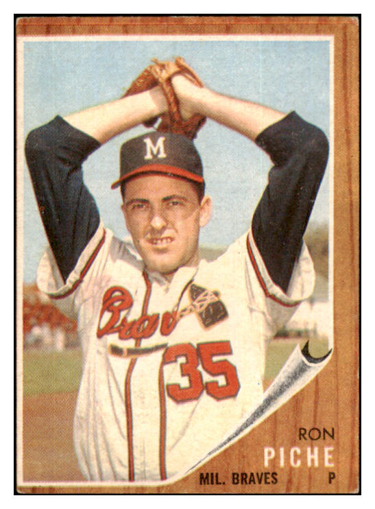 1962 Topps Baseball #582 Ron Piche Braves VG-EX 454940