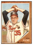 1962 Topps Baseball #582 Ron Piche Braves VG-EX 454940