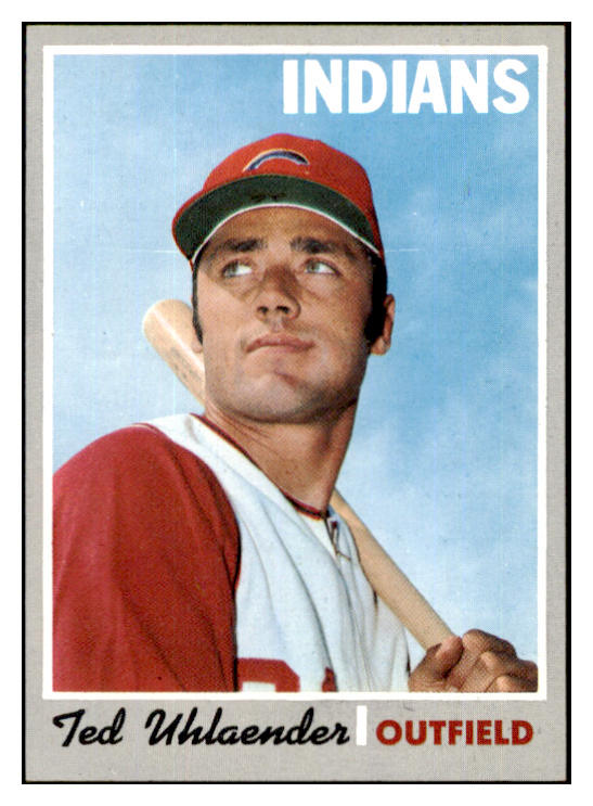 1970 Topps Baseball #673 Ted Uhlaender Indians VG-EX 454966