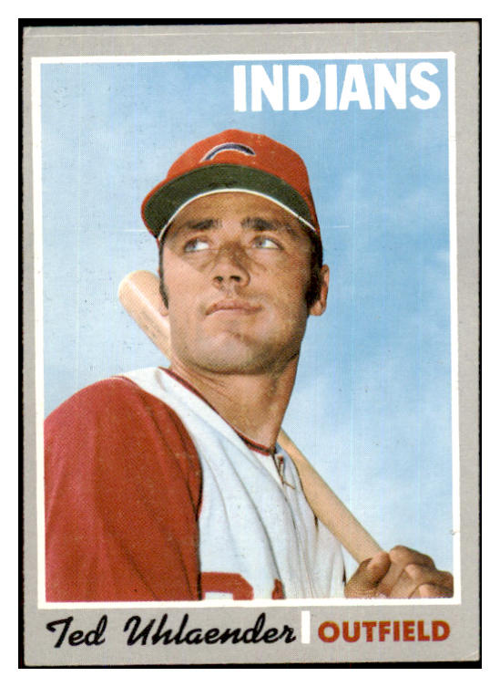 1970 Topps Baseball #673 Ted Uhlaender Indians EX 455006