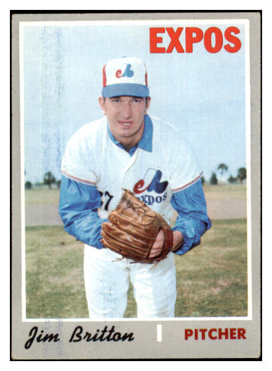1970 Topps Baseball #646 Jim Britton Expos EX-MT 455026